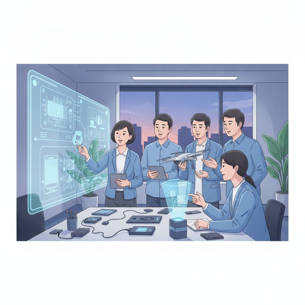 公司团队研发讨论